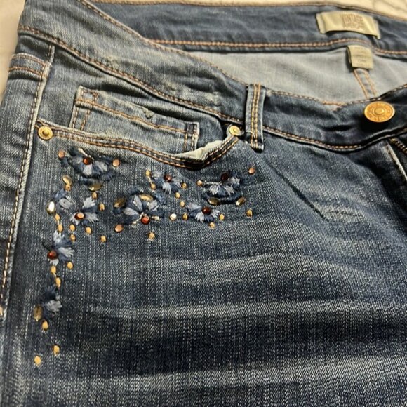 Vintage America, blues, BoHo skinny jeans, women’s size 14R/32 - Picture 7 of 7